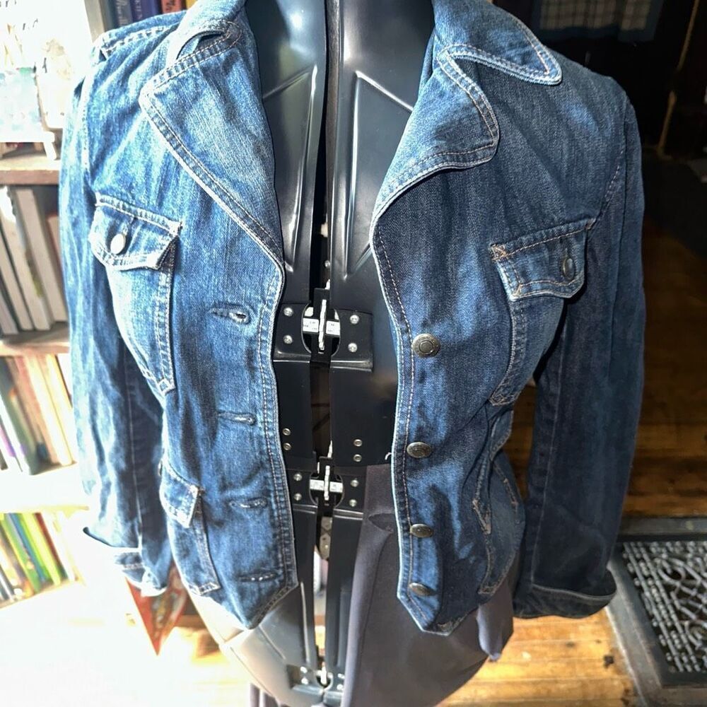 Chaps denim classic riding elevated basics S fitted jacket